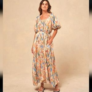 Anthro Little Lies Maxi floral dress NWT